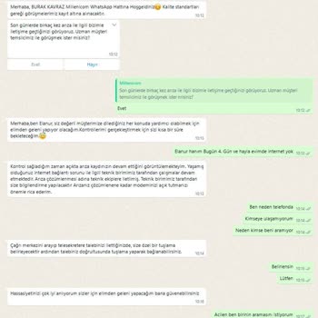 Millenicom'un İlgisizliği Ve Sürekli İnternet Kesintisi