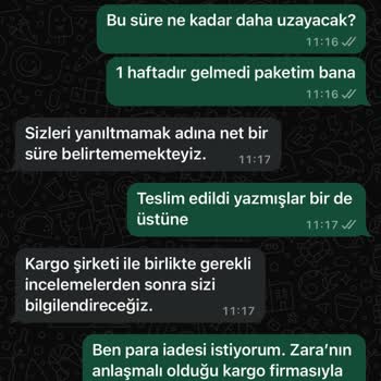 Kargoist Ve Zara'nın Müşteri Mağduriyeti