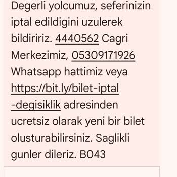 Kamil Koç Sefer İptali Ve Ücret İadesi Sorunu