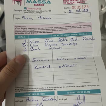 Masa Kazası Ve Yetersiz Müşteri Hizmeti