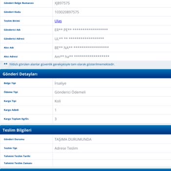 Yurtiçi Kargo Yanlış Bilgilendirme Ve İletişimsizlik Nedeniyle Kaybolan Ayakkabı Siparişi