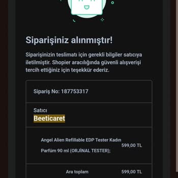 Shopier'den Sipariş İptali Ve Giriş Sorunu