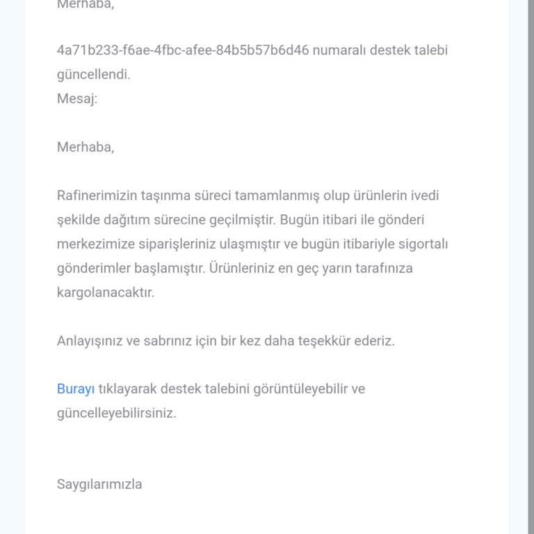 Kargolama Gecikmesi Ve İletişim Sorunu