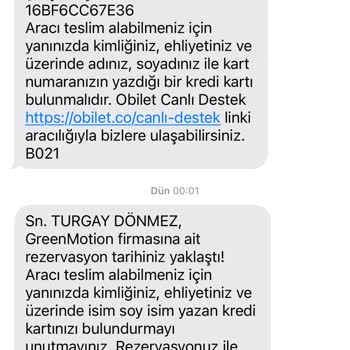 Greenmotion Araç Rezervasyonunda Yaşanan Sorunlar