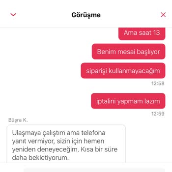 Geç Gelen Sipariş Ve İlgisiz Kurye Sorunu