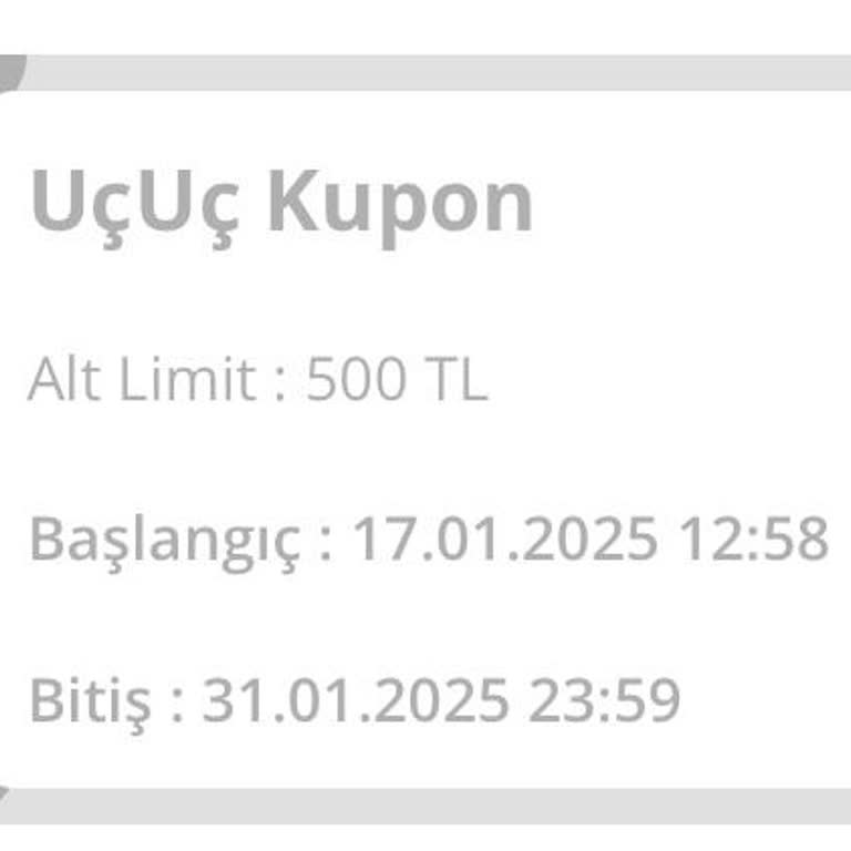 N11 Uçuş Puanlarıyla Kupon Kullanımında Alt Limit Sorunu