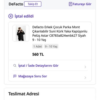 Stok Problemiyle İptal Edilen Sipariş Ve Mağduriyet