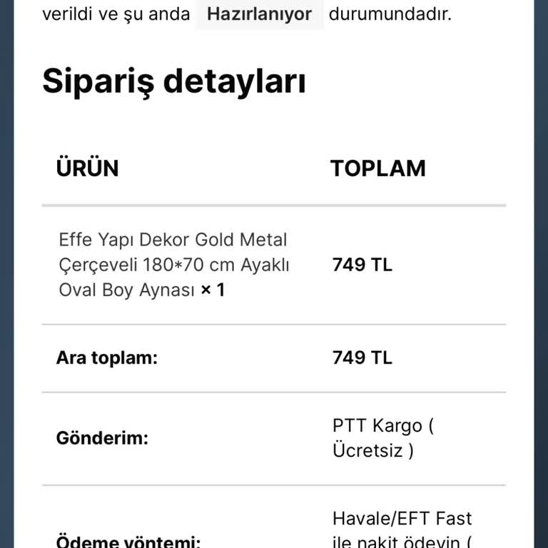 Çelikbeyler.com'da Sipariş Onayı Ve İletişim Sorunu