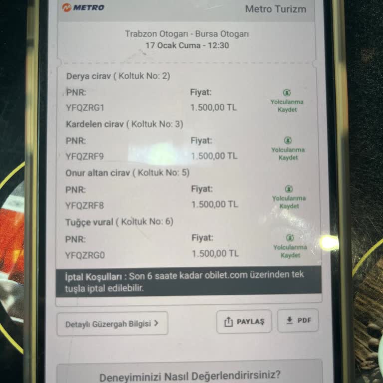 Bilet Onayı Sorunu Ve Mağduriyet