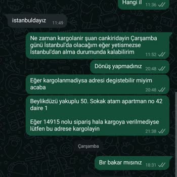 11 Gündür Kargolanmayan Sipariş Ve Yanıtsız Mesajlar