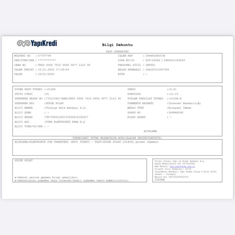 Pronet Fatura Ödemesi Ve İcra Dosyası Sorunu