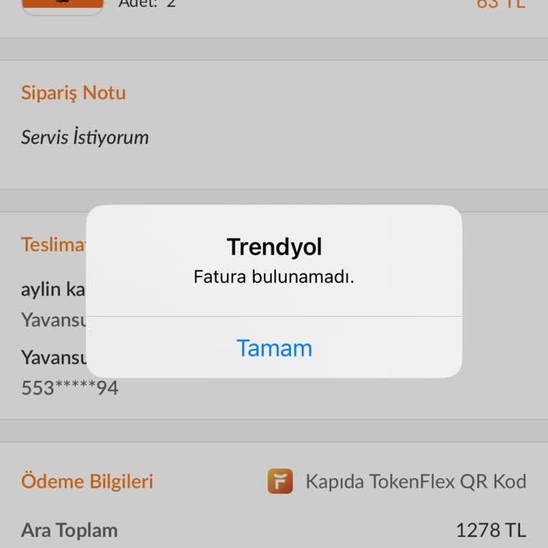 Trendyol Yemek'te Fiş Sorunu Ve Müşteri Hizmetleri Çıkmazı