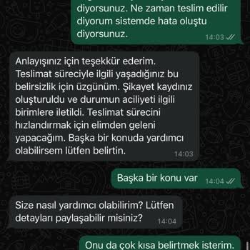 Kargo Teslimatında Yaşanan Gecikme Ve İletişim Sorunları