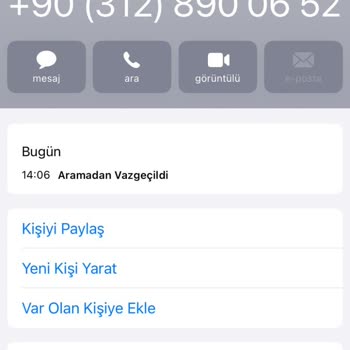 03128900652 numara tarafından gelen yanıltıcı arama!