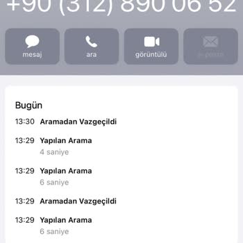 03128900652 numara tarafından gelen yanıltıcı arama!