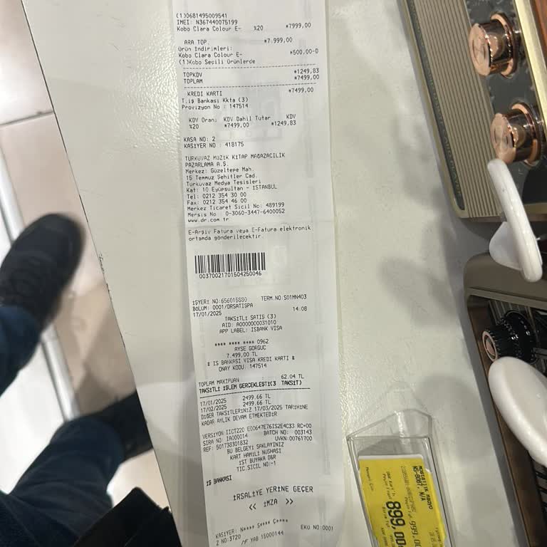 Teşhir Ürünü Ve Fatura Sorunu Yaşadım