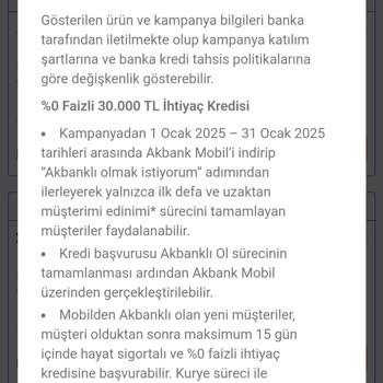 Akbank Faizsiz Kredi Vaadi Hüsranla Sonuçlandı