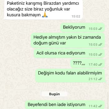 Yanlış Ürün Ve İletişim Sorunları