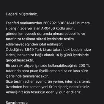 Fashfed İndirimli Ürün İptali Ve Yanıltıcı İade Sebepleri