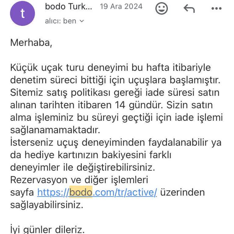 İptal Edilen Uçak Turu İçin İade Mücadelesi