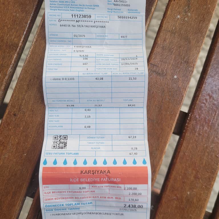 Su Faturasındaki Katı Atık Bedeli Şoku