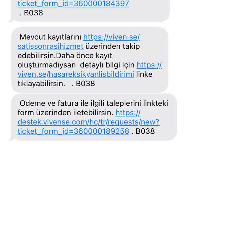 Vivense Müşteri Hizmetlerine Ulaşamama Sorunu