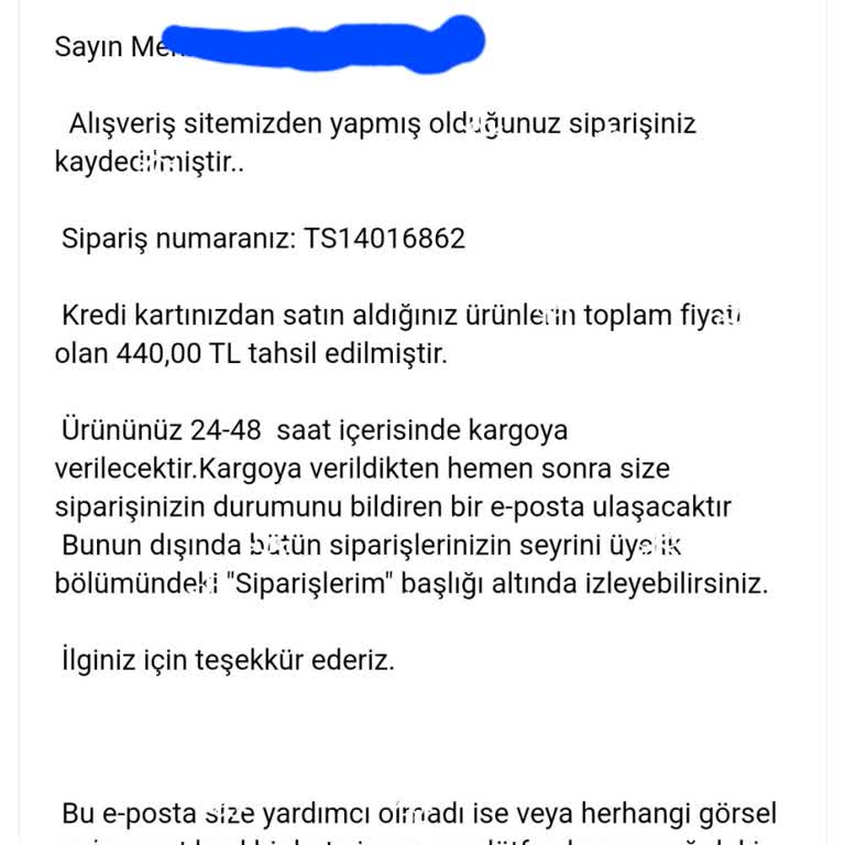 Kozmedshop'tan Sipariş Edilen Ürünler Hala Kargoya Verilmedi
