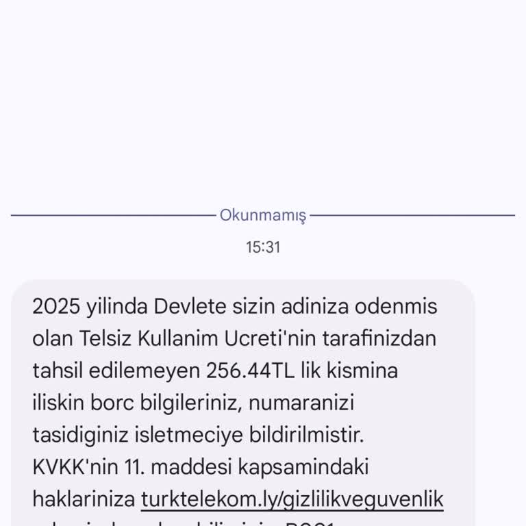 Telsiz Kullanım Ücreti Çifte Faturalandırma Sorunu