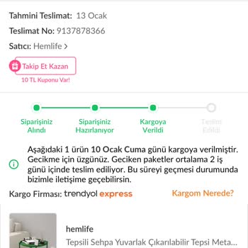 Trendyol Siparişim Teslim Edilmiyor Ve İade Sorunu Yaşıyorum