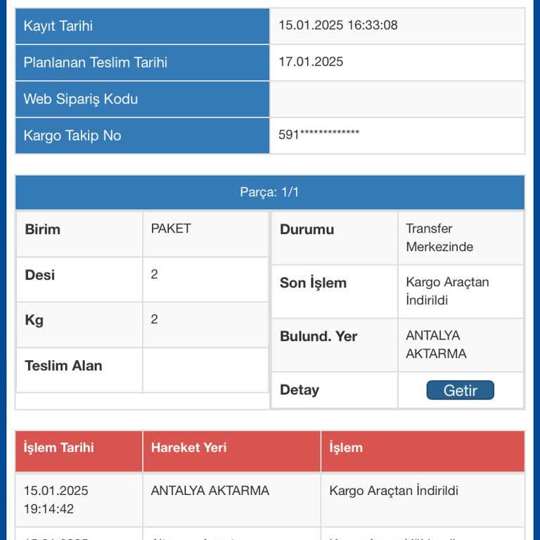 Kargom Neden Hareketsiz?