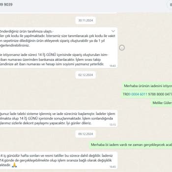 Defolu Ürün Ve İade Sürecinde Gecikme
