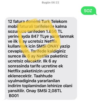 Tarife Fiyatında Yanıltıcı Bilgilendirme
