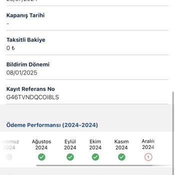 Ödenen Borç Gecikme Olarak Yansıtıldı!