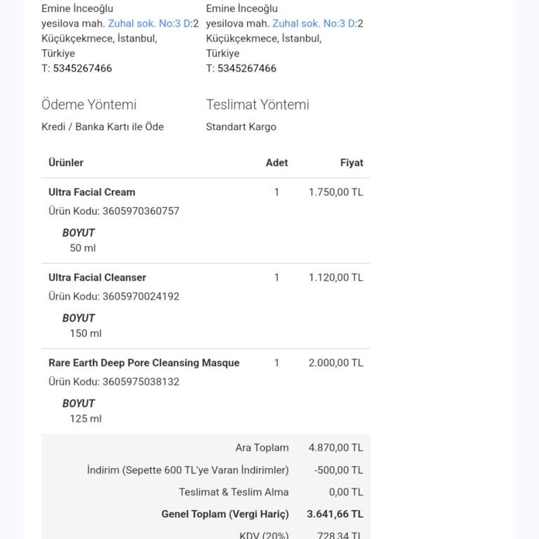 Kiehl's İade Sürecinde Müşteri Mağduriyeti