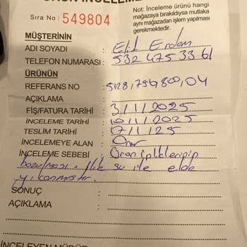 Kurutemizleme Talimatı Mağduriyeti