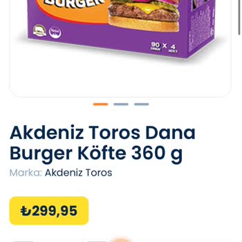 Eksik Gramajlı Dana Burger Köfteleri