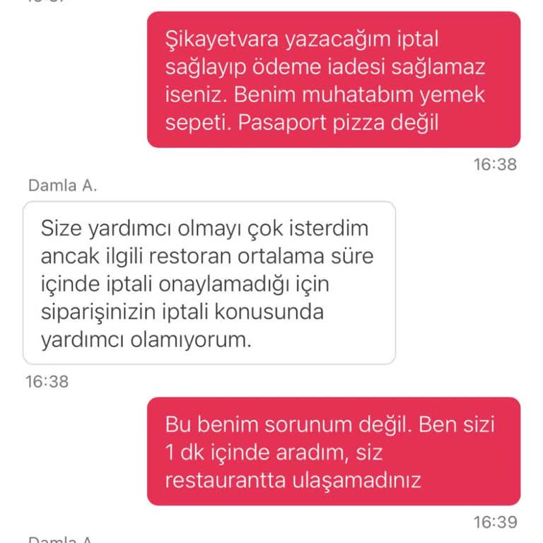 Yemek Sepeti'nin İletişim Sorunu: İptal Edilemeyen Sipariş