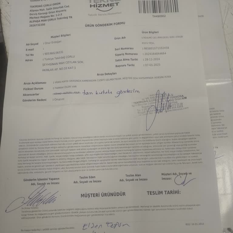 Teknosa'da İade Sürecinde Yaşanan Sorunlar Ve Müşteri Memnuniyetsizliği