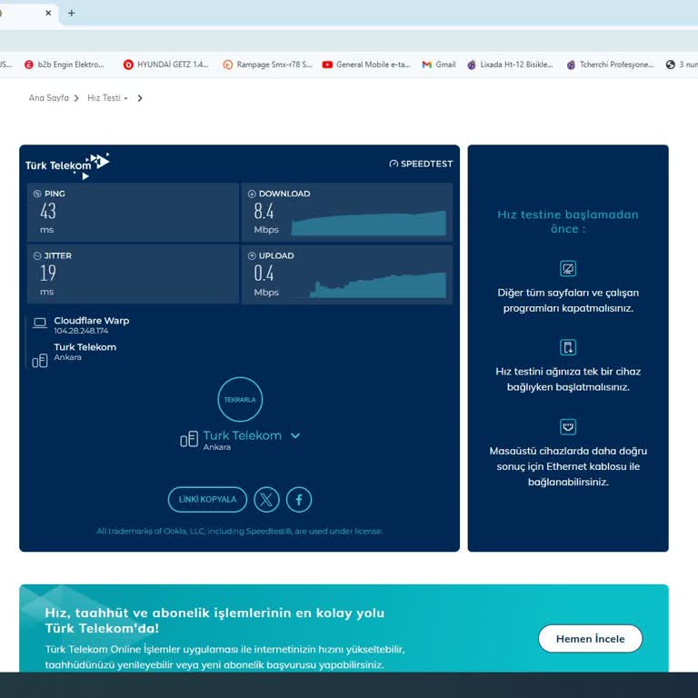 İnternet Sorunları Ve Yetersiz Müşteri Hizmeti