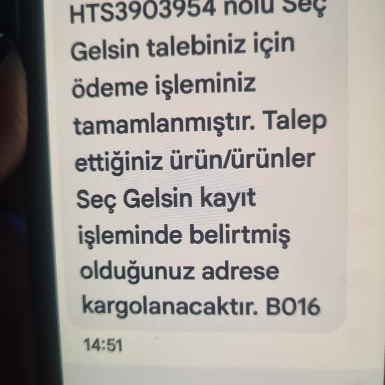 Boyner'den Alınan Ürün Takip Sorunu