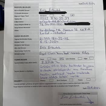 Kayıp Ürün Ve Uzayan Tazmin Süreci Mağduriyeti