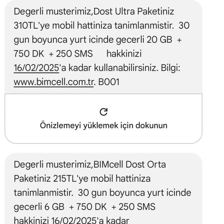 Bimcell Paket Yükleme Sorunu Ve Müşteri Hizmetleri Deneyimi
