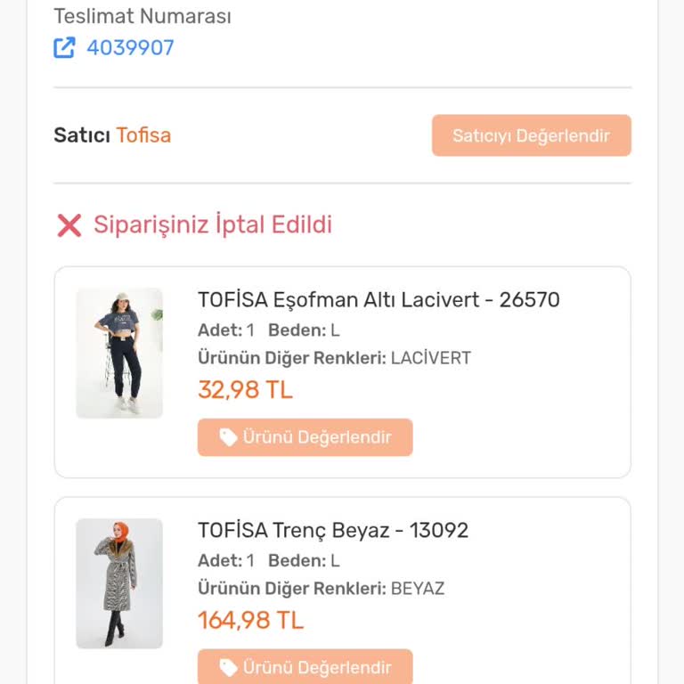 Tofisa Yanlış Ürünün İadesinde Yaşanan Sorun Ve İlgisizlik!