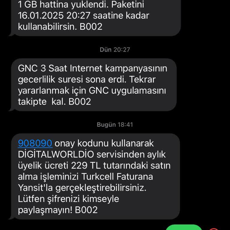 İstenmeyen Üyelik Ve Para İadesi Talebi