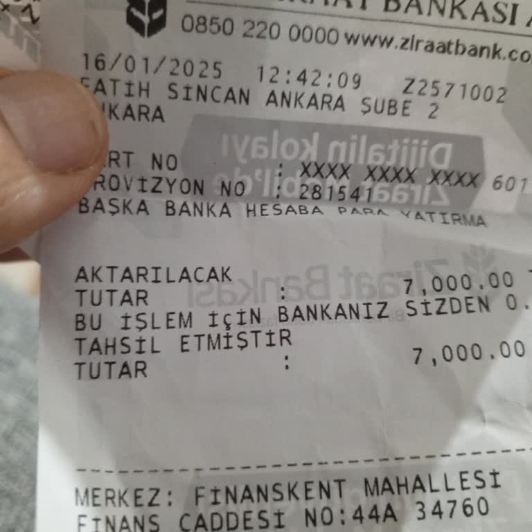 Ziraat ATM'sinde Kayıp Para Sorunu