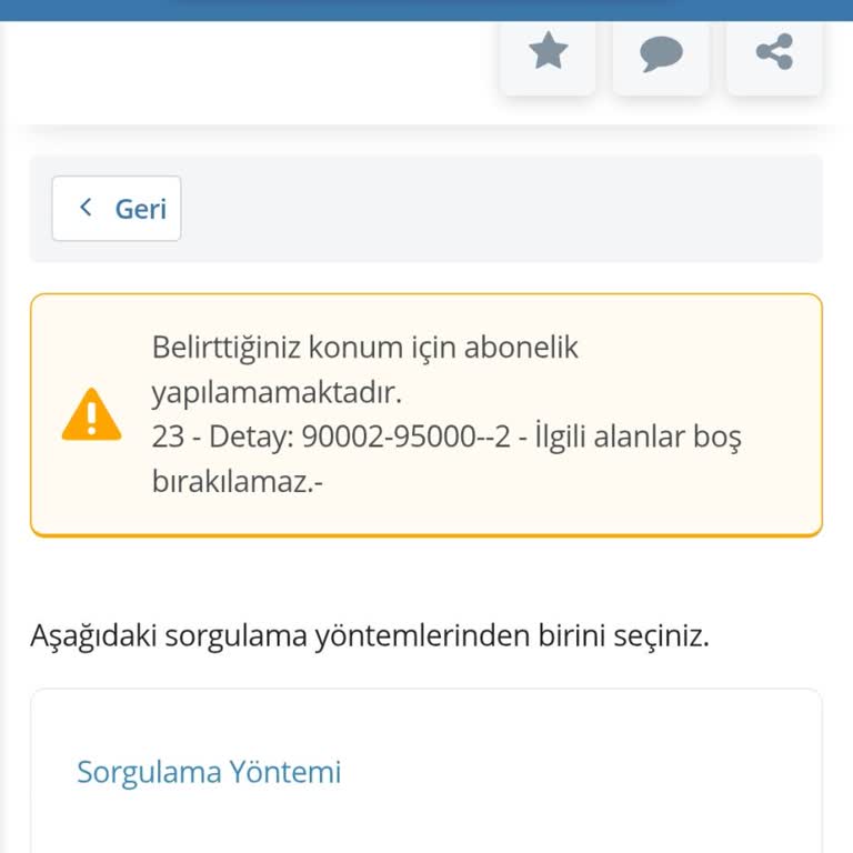 E-Devlet Üzerinden Başvuru Hatası: Abonelik Sorunu