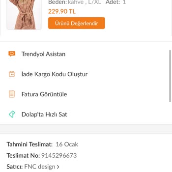 Trendyol Fnc Design Şikayeti