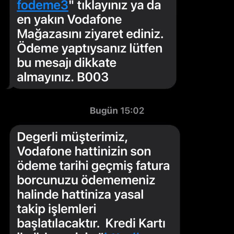 Yanlış Fatura Borcu Mesajlarıyla Sürekli Rahatsız Ediliyorum