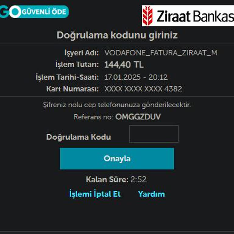 Operatör Değişikliği Sonrası Güvenli Ödeme Kodu Sorunu