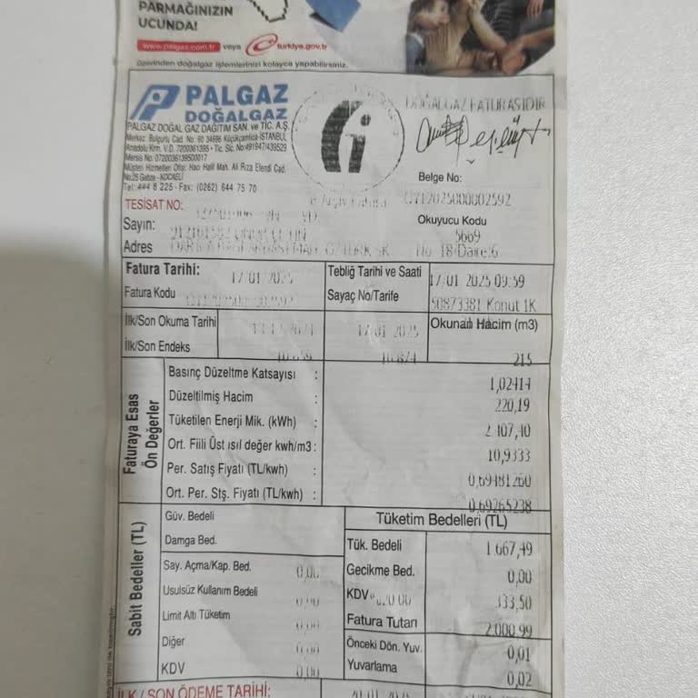 Doğalgaz Faturasında Anlamsız Artış